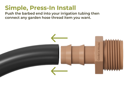 GIM™ 1/2" Irrigation Line to Hose Adapter