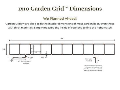 1x10 Garden Grid™ Watering System