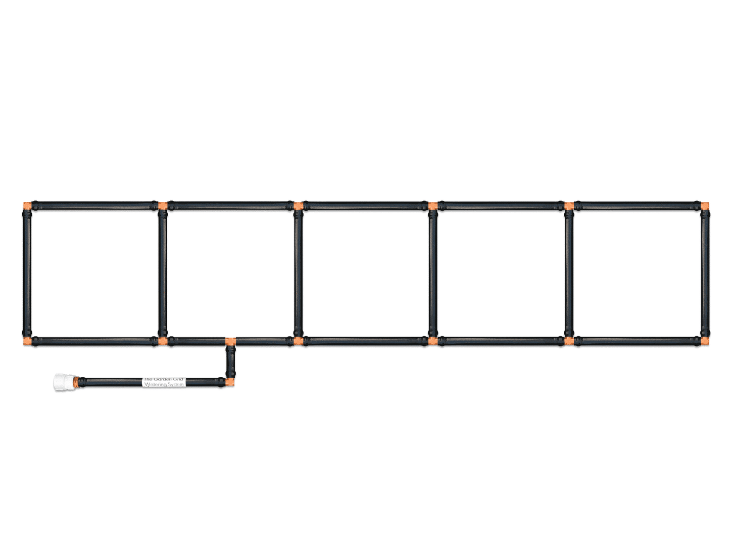 1x5 Garden Grid Watering System - 11.5"x55"