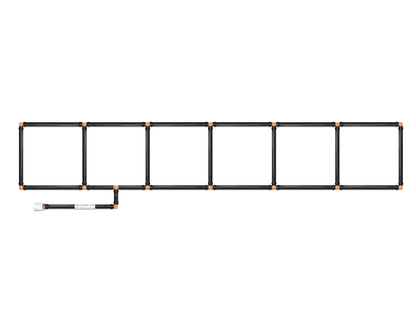 1x6 Garden Grid Watering System - 11.5"x66"