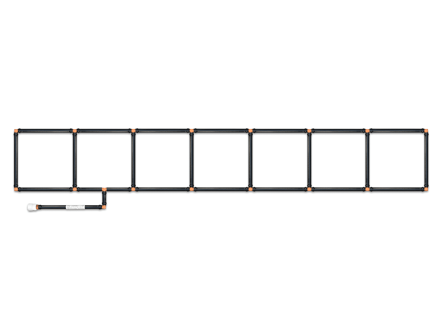 1x7 Garden Grid Watering System - 11.5"x77"