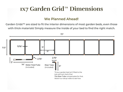 1x7 Garden Grid™ Watering System
