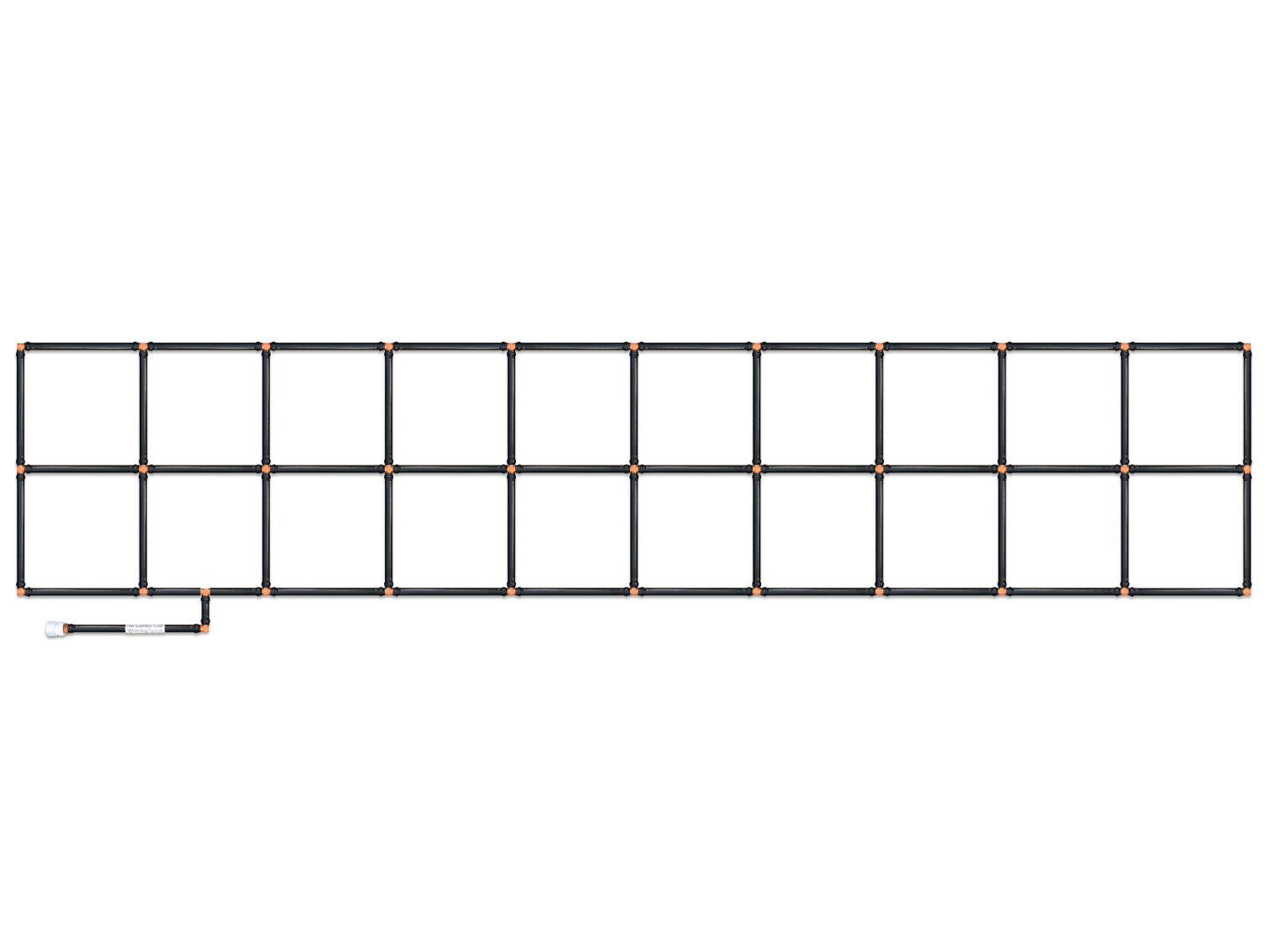 2x10 Garden Grid Watering System - Standard Corners