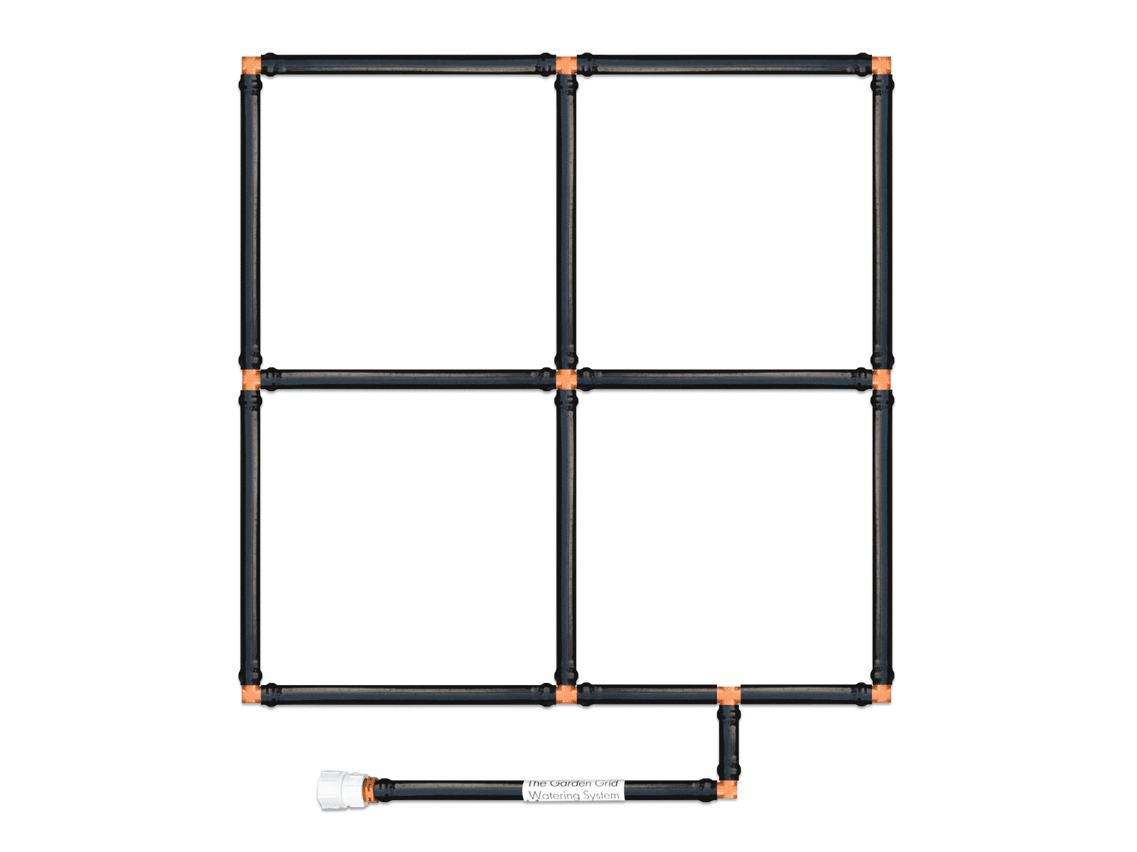 2x2 Garden Grid Watering System - 22.5"x22.5"