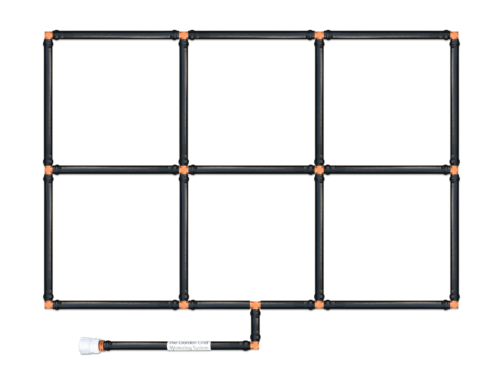 2x3 Garden Grid Watering System - 22.5"x33.5"