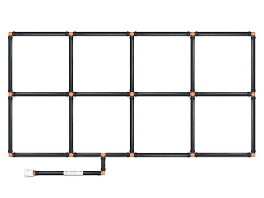 2x4 Garden Grid Watering System - 22.5"x44"