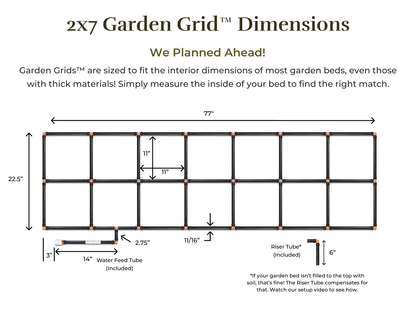 2x7 Garden Grid™ Watering System