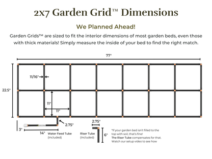 2x7 Garden Grid™ Watering System