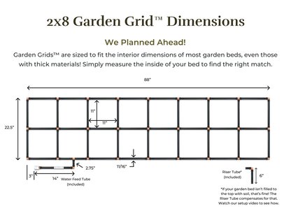 2x8 Garden Grid™ Watering System