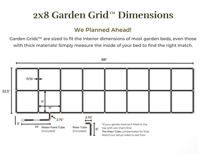 2x8 Garden Grid™ Watering System