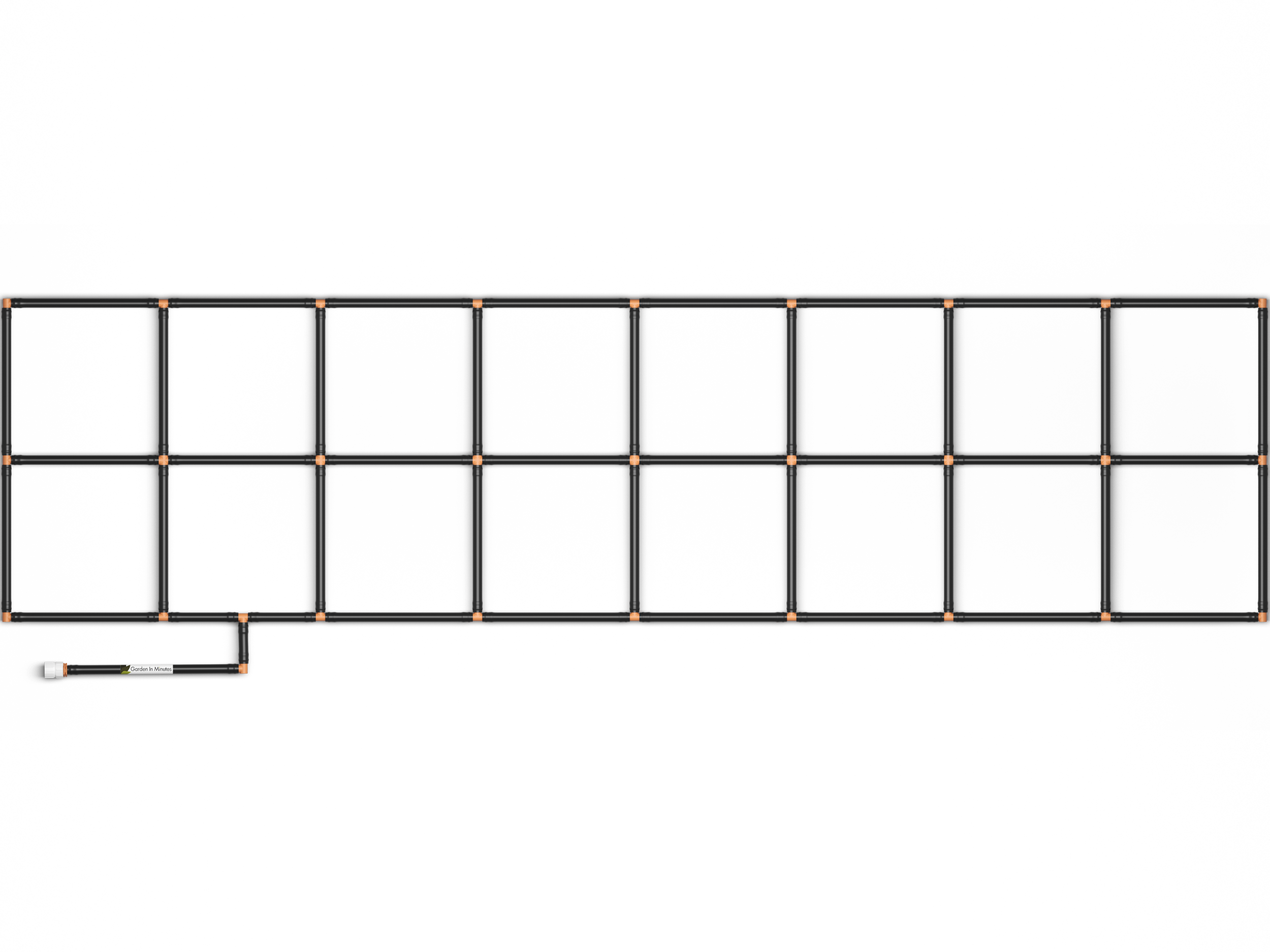 2x8 raised bed garden watering system 