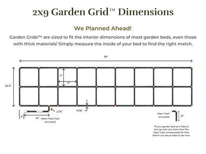 2x9 Garden Grid™ Watering System