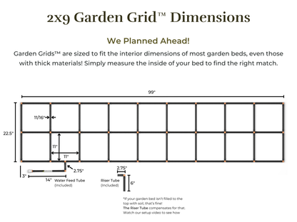 2x9 Garden Grid™ Watering System