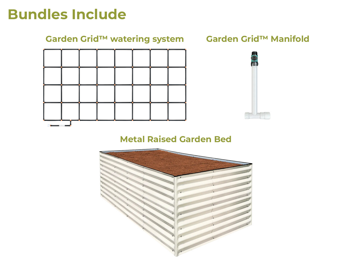 32" Tall, All-In-One Raised Garden Bundles