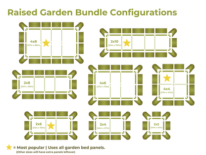 32" Tall, All-In-One Raised Garden Bundles