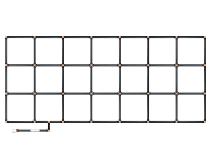 3x7 Garden Grid Watering System - 33.5"x77"