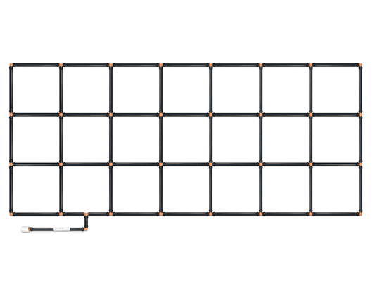 3x7 Garden Grid Watering System - 33.5"x77"