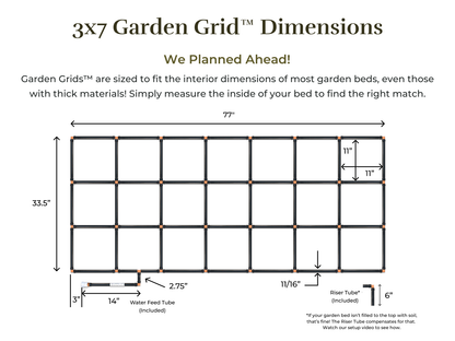 3x7 Garden Grid™ Watering System