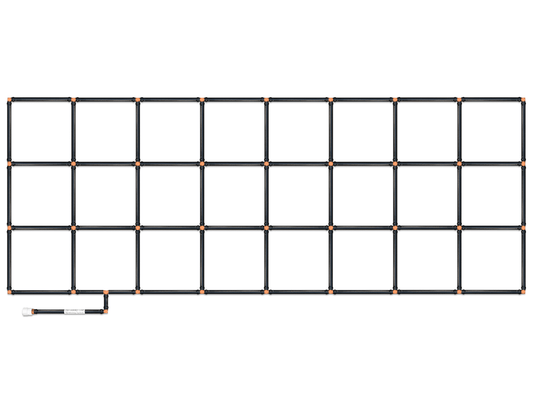 3x8 Garden Grid Watering System - 33.5"x88"