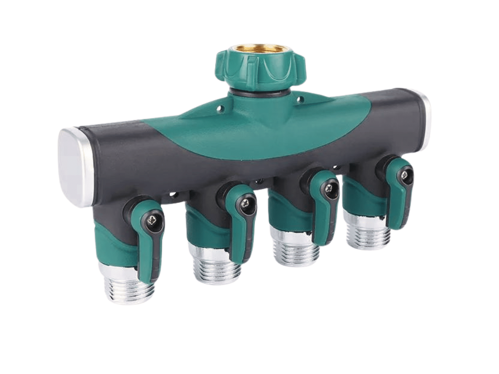 4-way hose splitter heavy duty metal design