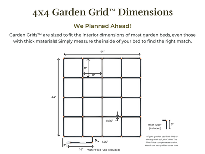 4x4 Garden Grid™ Watering System