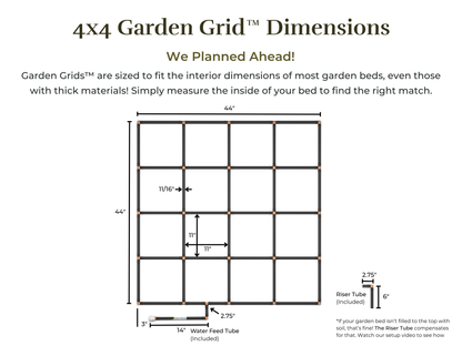 4x4 Garden Grid™ Watering System