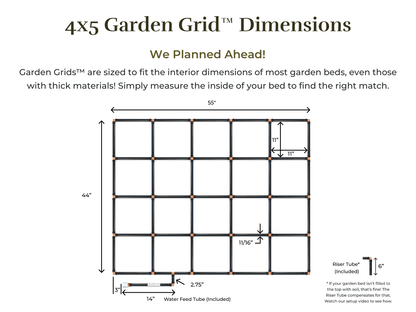 4x5 Garden Grid™ Watering System