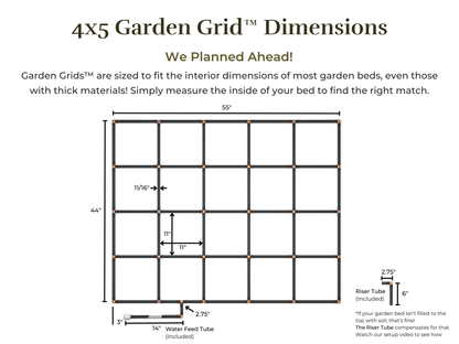 4x5 Garden Grid™ Watering System