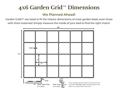 4x6 Garden Grid™ Watering System