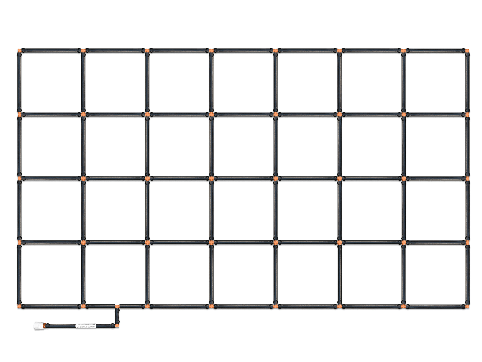 4x7 Garden Grid Watering System - 44"x77"