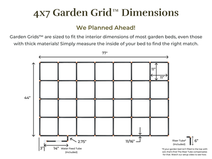 4x7 Garden Grid™ Watering System