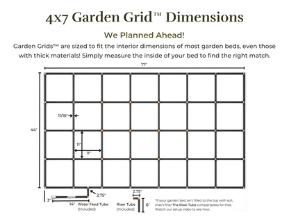 4x7 Garden Grid™ Watering System