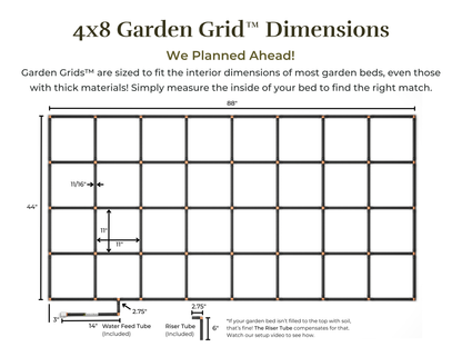 4x8 Garden Grid™ Watering System