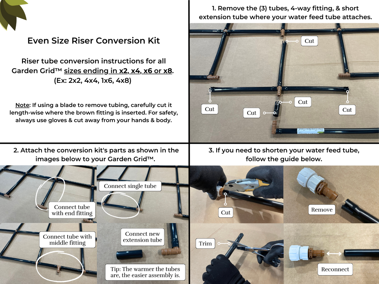 Riser Tube Conversion Kit – Garden In Minutes®