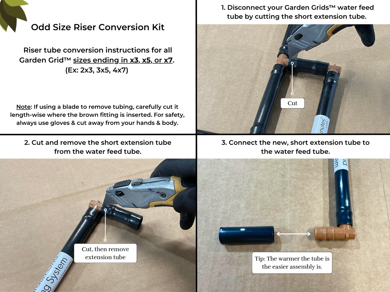 Riser Tube Conversion Kit – Garden In Minutes®