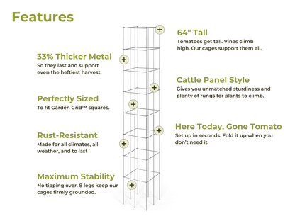 GIM™ Tomato Cage (4-Pack)