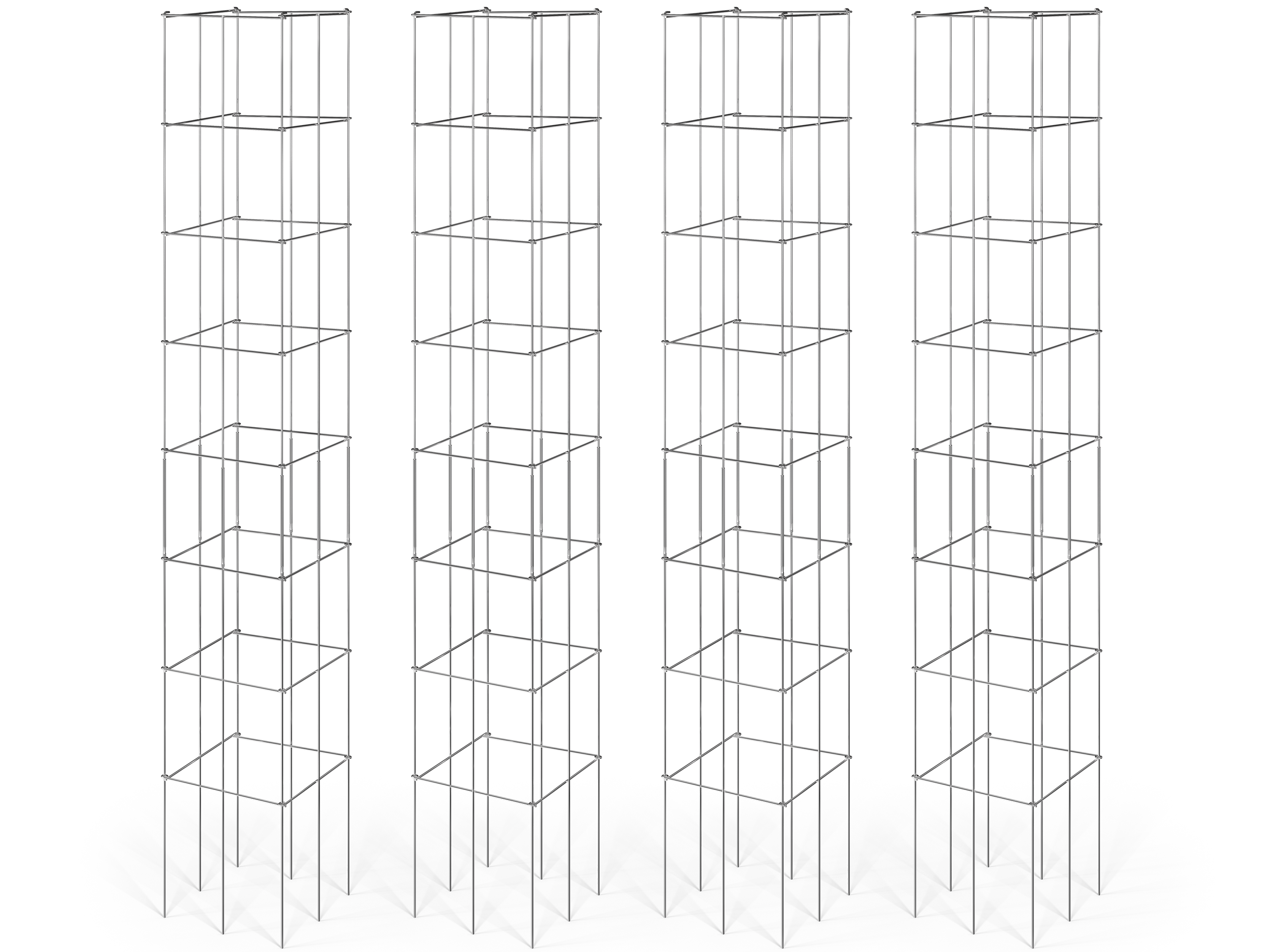 Heavy Duty Tomato Cages Extra Tall Garden In Minutes
