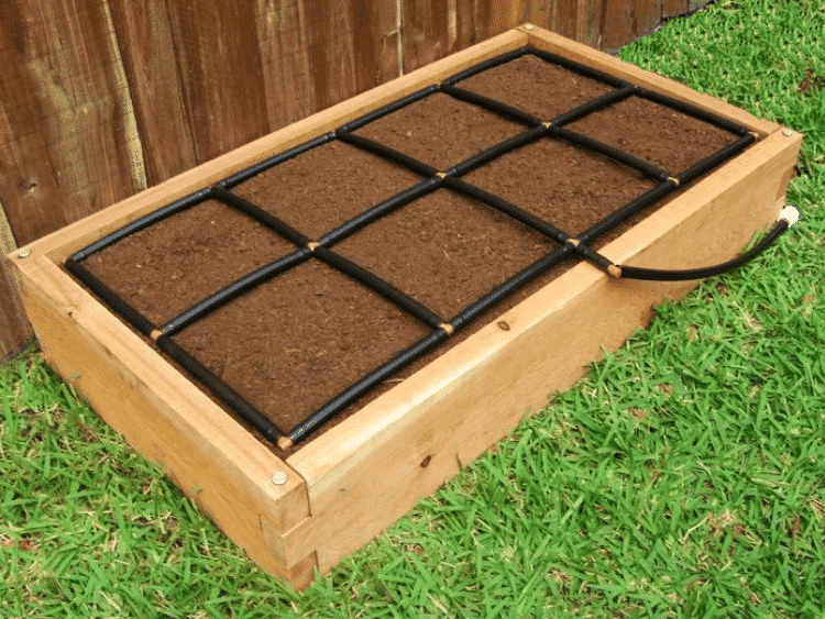 2x4 Raised Garden Kit with The Garden Grid Watering System 8 Inch Height