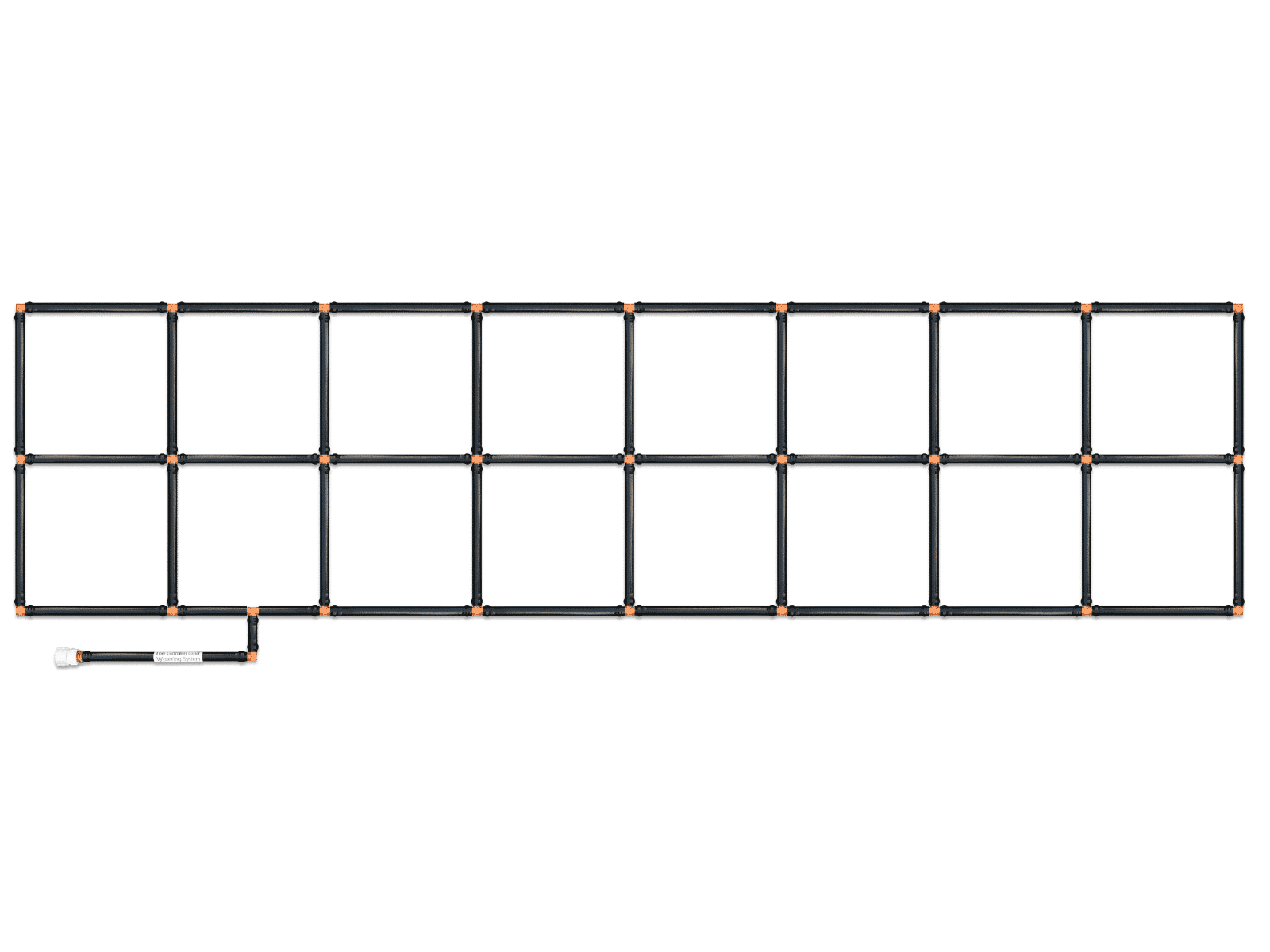 2x8 Garden Grid Watering System - 22.5"x88"