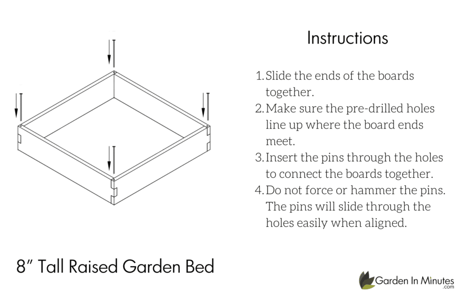 Raised Garden Bed Assembly