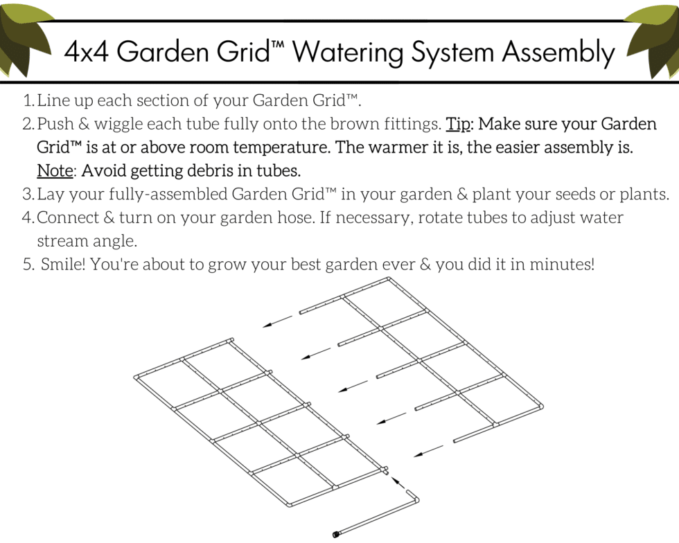 4x4 Garden Grid Assembly