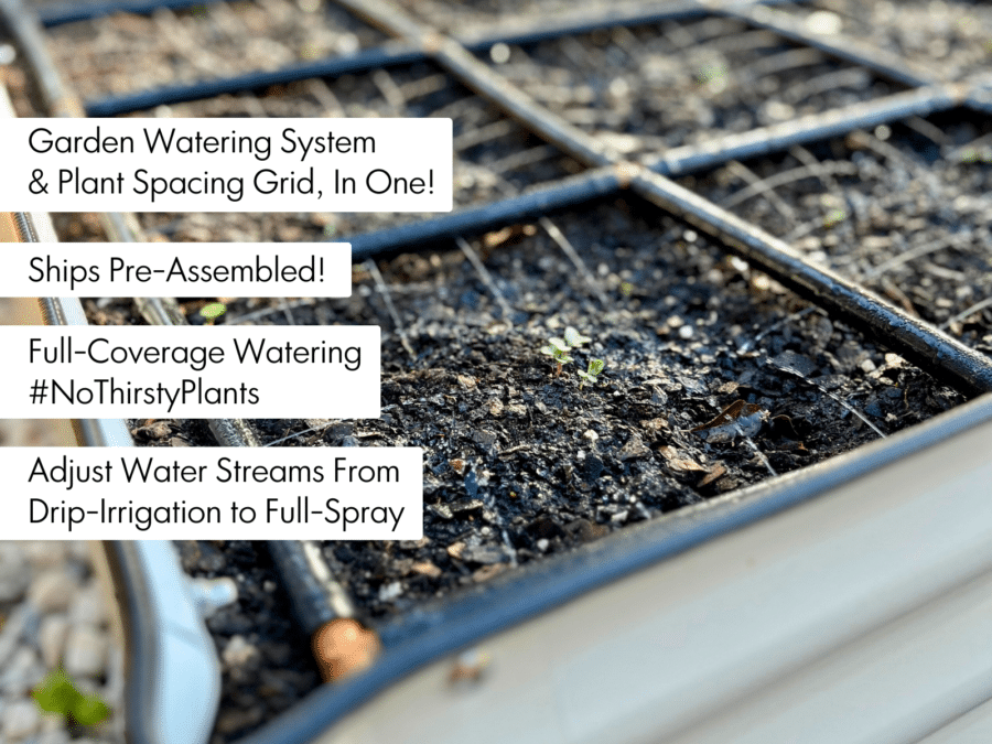 Garden Grid watering system features