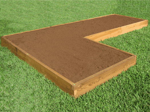L Shaped Raised Garden Bed New