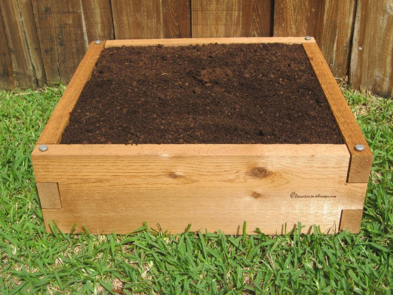 2x4 Cedar Raised Garden Bed | GardenInMinutes.com