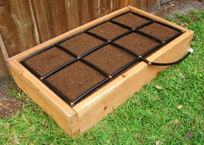 2x4 Raised Garden  Kit  w watering system GardenInMinutes