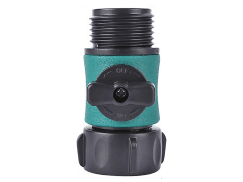 Single Water Flow Valve w/ Swivel Connector | Garden In Minutes®