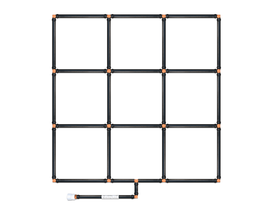 3x3 Garden Grid Watering System - 33.5"x33.5"