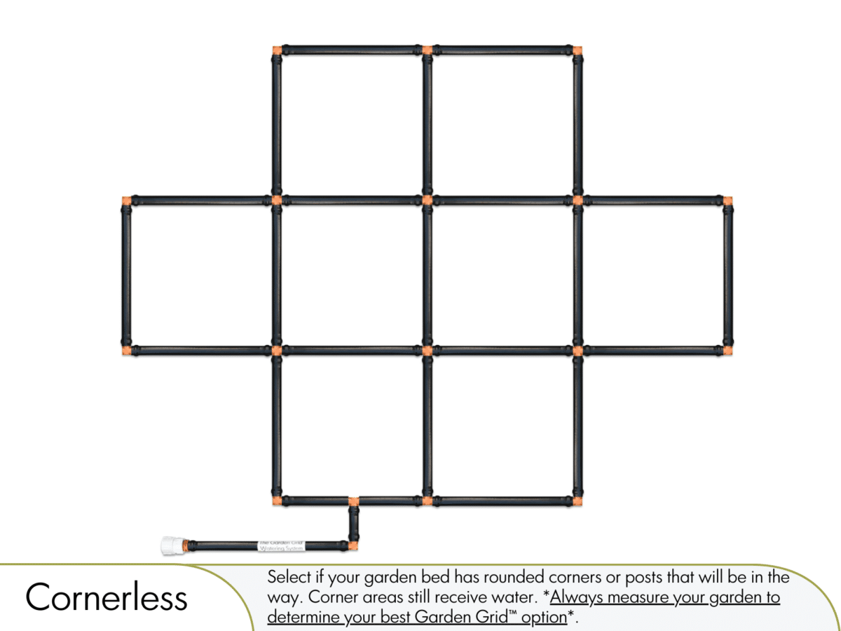 3x4 Garden Grid Cornerless