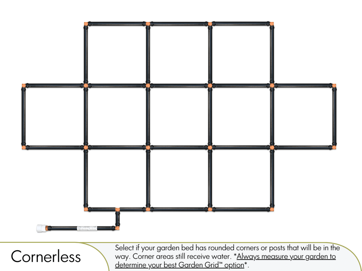 3x5 Garden Grid Cornerless