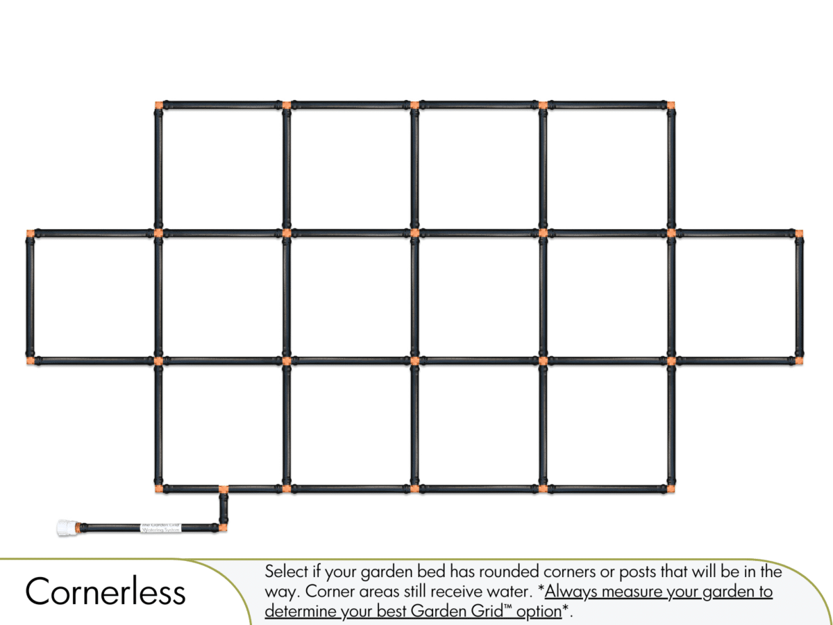 3x6 Garden Grid Cornerless